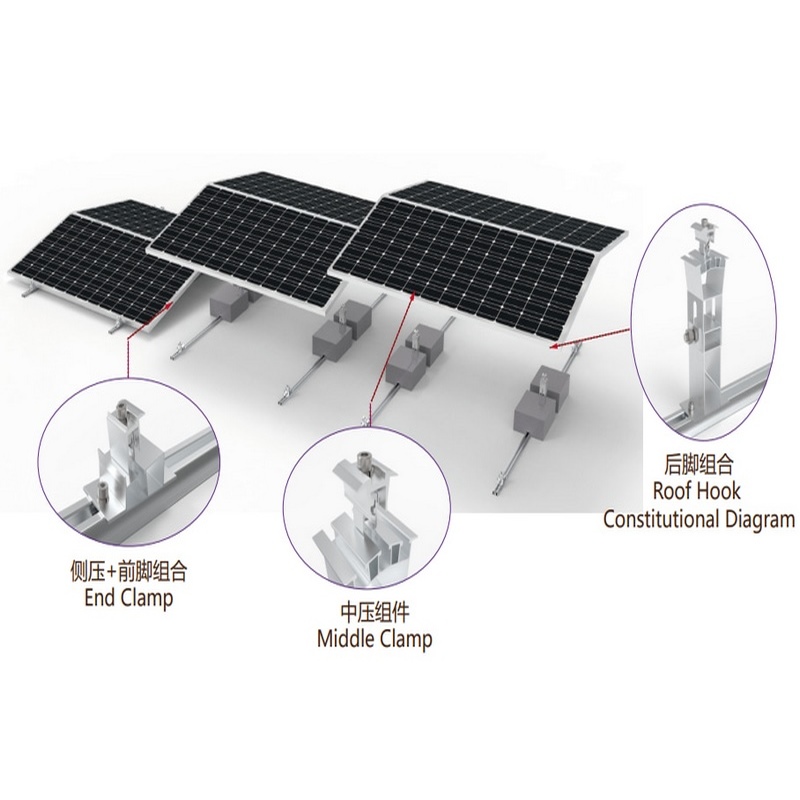 Lager-Solarballastdach-Montagehalterungen für Flachdach